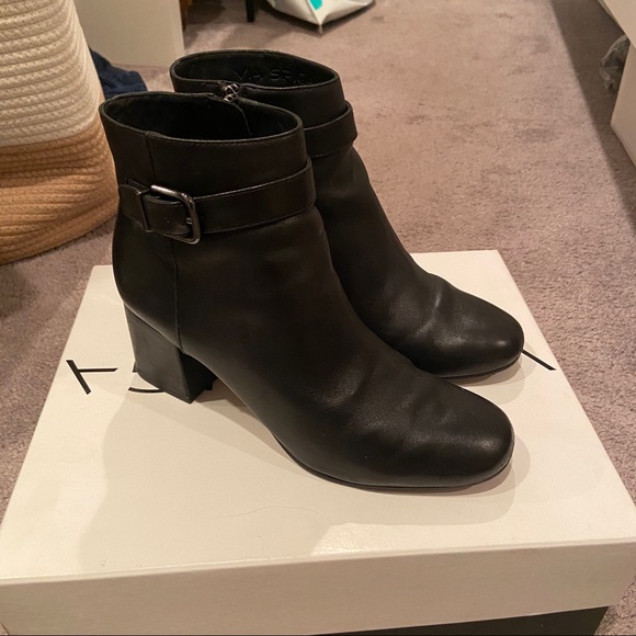 Via Spiga Maxine Ankle Strap Leather Bootie - Picture 2 of 6